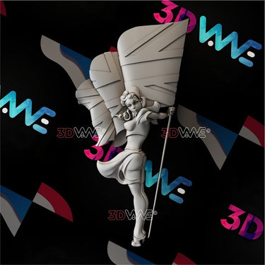 BRITISH ROYAL NAVY PIN-UP GIRL 3d stl 3DWave.us